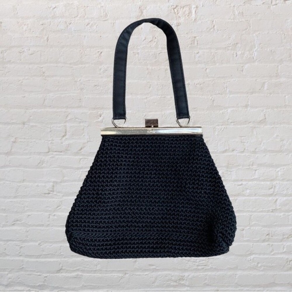 The Sak micro‎ mini bag black crochet